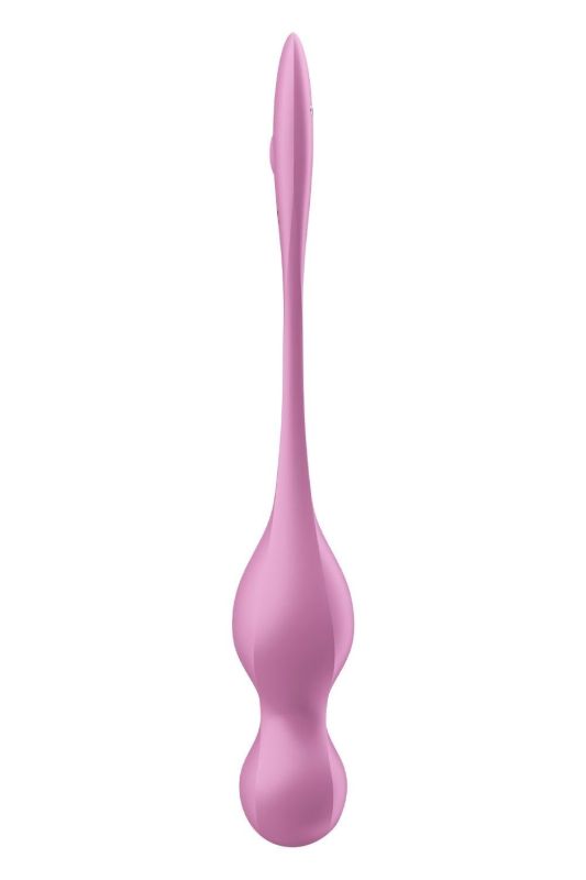 Смарт-кульки Кегеля Satisfyer Love Birds 1 з вібрацією, рожеві вид 5