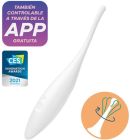 Вібратор-смарт із цілеспрямованою стимуляцією Satisfyer Twirling Joy, білий вид 3