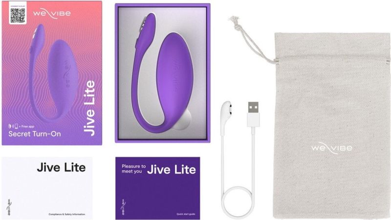 Смарт-вибратор для пар We-Vibe Jive Lite, фиолетовый вид 14