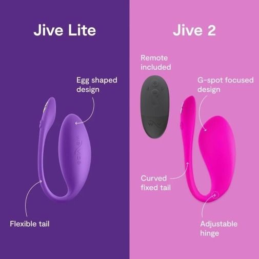 Смарт-вибратор для пар We-Vibe Jive Lite, фиолетовый вид 15