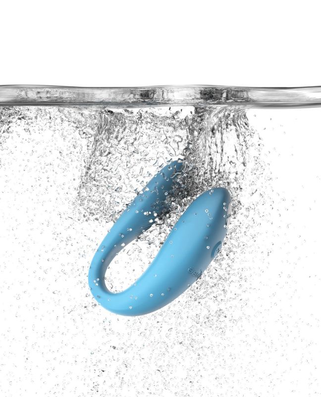 Смарт-вибратор для пар We-Vibe Sync Go Turquoise, голубой вид 8