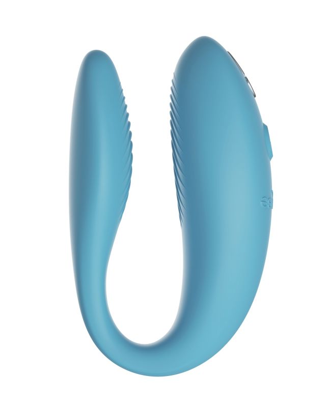 Смарт-вибратор для пар We-Vibe Sync Go Turquoise, голубой вид 5