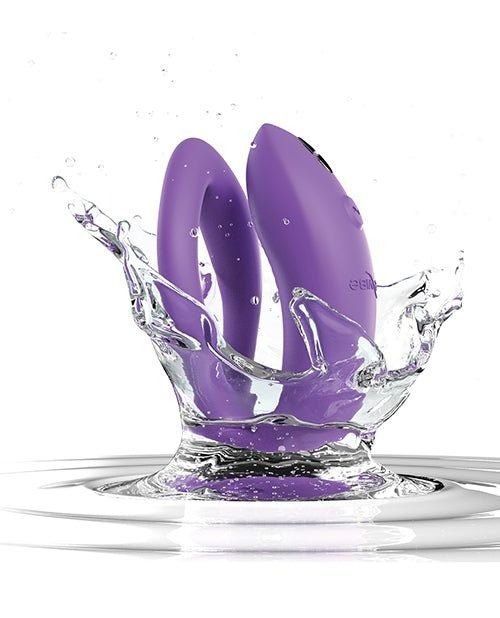 Смарт - Вібратор для пари WE-VIBE SYNC O LIGHT, фіолетовий вид 8