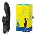 Смарт вібратор кролик Satisfyer Double Flex Connect App Black вид 2