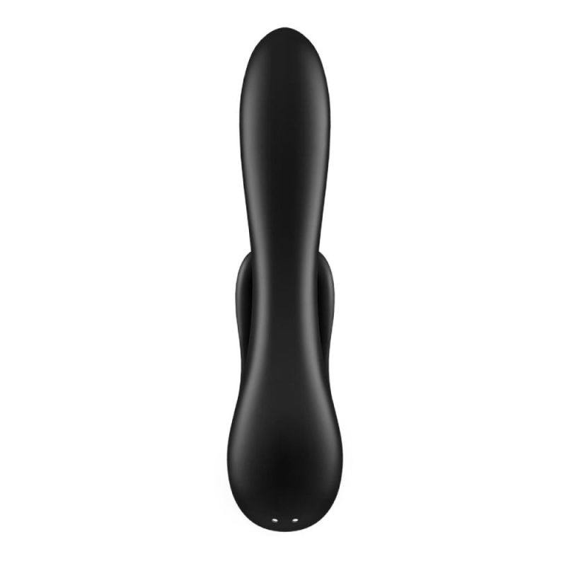 Смарт вібратор кролик Satisfyer Double Flex Connect App Black вид 5