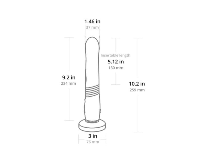 Смарт вібратор-пульсатор Lovense Gravity червоний 23.4х3.7 см вид 6