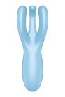 Смарт-вібратор потрійний для клітора Satisfyer Threesome 4 блакитний вид 3