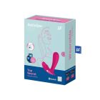 Смарт-вібратор у трусики з двома моторами Satisfyer Top Secret для точки G та клітора, рожевий вид 5
