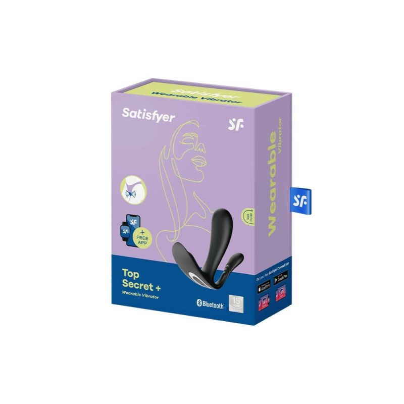 Смарт вібратор у трусики Satisfyer Satisfyer Top Secret+ чорний вид 8