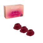 Змінні насадки на Womanizer Premium 2 та Classic 2, бордові, розмір М вид 4