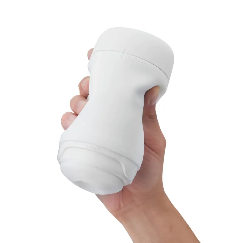 Мастурбатор нереалістичний Tenga Puffy Sugar White, рельєфний, білий вид 4