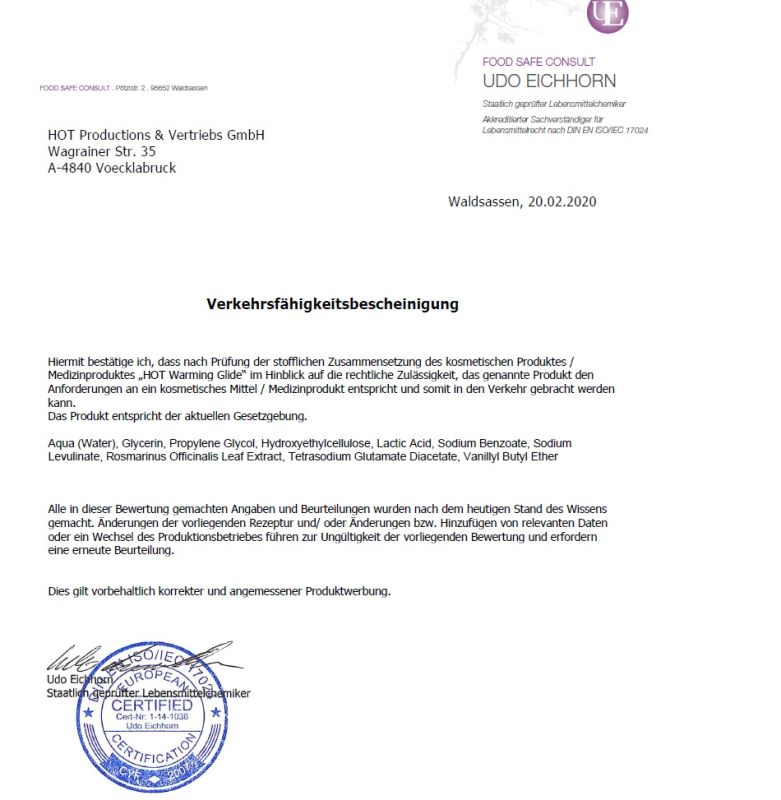 Зігріваючий лубрикант на водній основі WARMING Glide, 100 мл вид 3