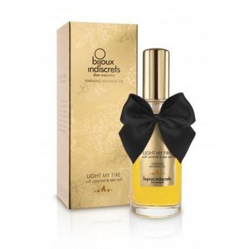 Согревающее массажное масло Bijoux LIGHT MY FIRE карамель и морская соль вид 5