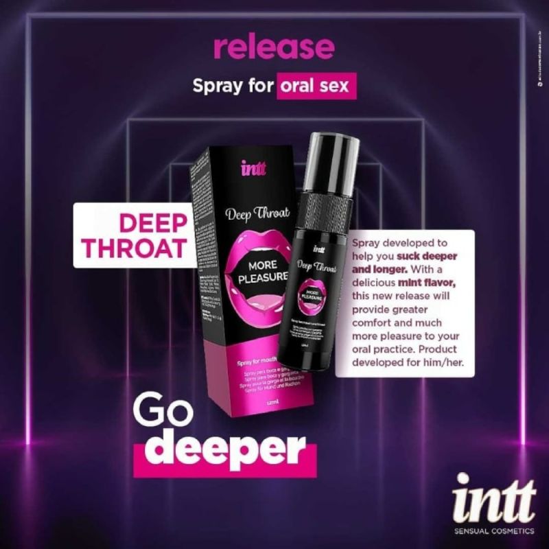 Спрей для оральных ласк Intt Deep Throat освежающая мята вид 12