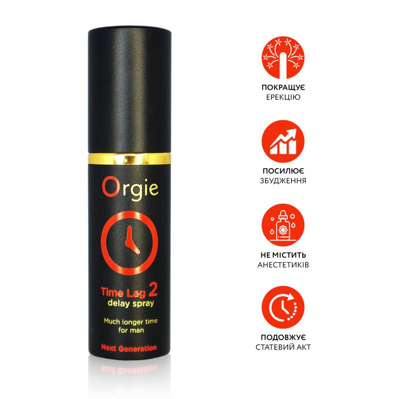 Спрей пролонгатор для мужчин Orgie TIME LAG 2 самое долгое удовольствие - больше стимуляции, 10 мл вид 4