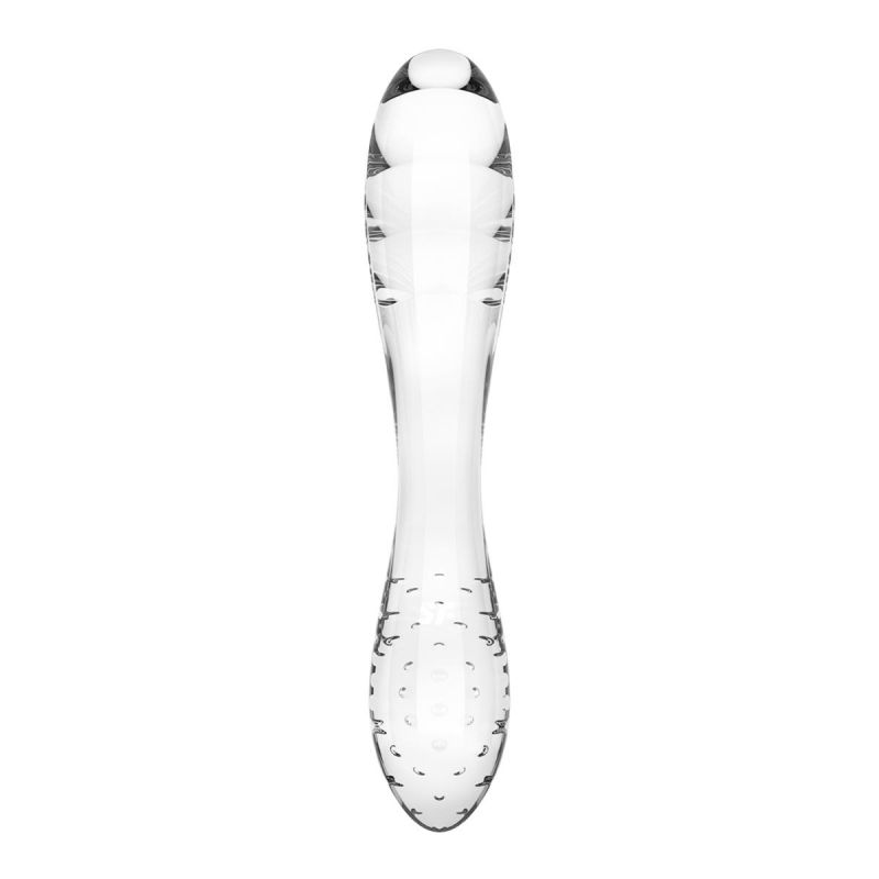 Скляний фалоімітатор Satisfyer Dazzling Crystal 1 Transparent прозорий вид 4