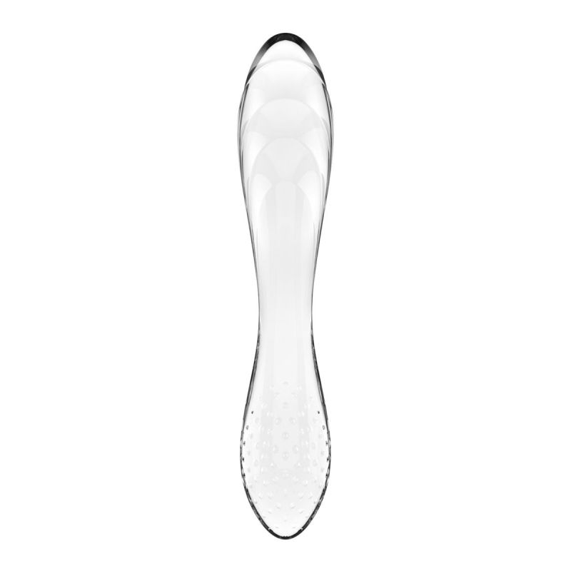Скляний фалоімітатор Satisfyer Dazzling Crystal 1 Transparent прозорий вид 5