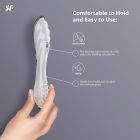 Скляний фалоімітатор Satisfyer Dazzling Crystal 1 Transparent прозорий вид 8