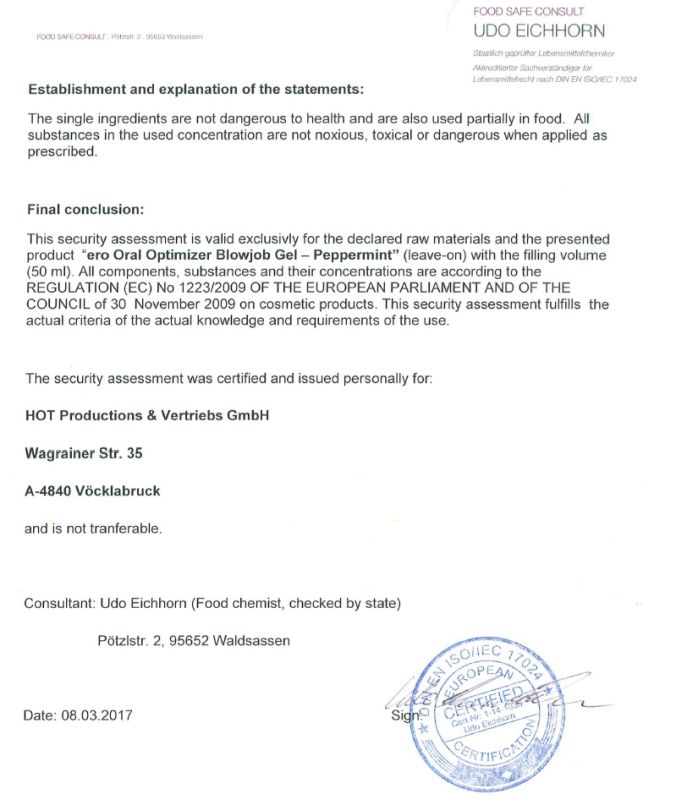 Стимулирующий оральный гель Oral Optimizer Blowjob Gel Pepermint, 50 мл вид 6