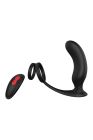 Стимулятор для простаты Dream Тoys Еssentials Remote P-Pleaser с петлей на мошонку, черный вид 4