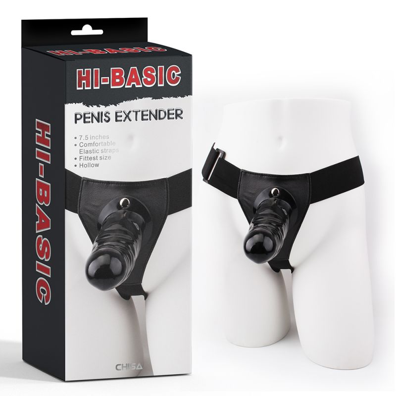 Страпон-фаллопротез Chisa Hi-Basic Vibrating Black Strap On вид 2
