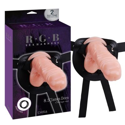 Страпон ремневой Cnisa R.G.B JAMES DEEN с реалистичной насадкой, S