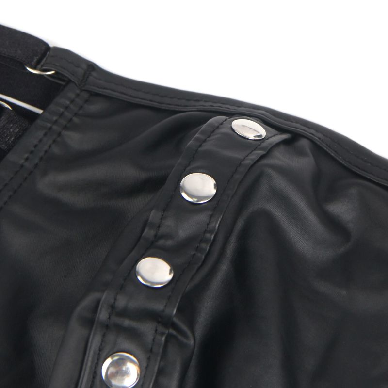 Стринги мужские черные STAR Night с регулирующими резинками по бокам, M вид 7