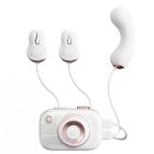 Смарт стимулятор 5-в-1 для клітора, сосків та точки G BeYourLover Alberta у вигляді фотоапарата, білий вид 3