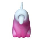 Стимулятор клитора с длинным вращающимся язычком UNIVIBE Единорог, 10 режимов, градиент бело-розовый вид 10