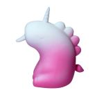 Стимулятор клітора з довгим обертовим язичком UNIVIBE Єдиноріг, 10 режимів, градієнт біло-рожевий вид 4