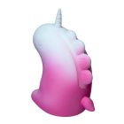 Стимулятор клитора с длинным вращающимся язычком UNIVIBE Единорог, 10 режимов, градиент бело-розовый вид 5