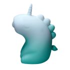 Стимулятор клитора с пульсацией UNIVIBE Единорог, 5 режимов, градиент бело-зелёный вид 3