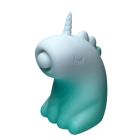 Стимулятор клітора з пульсацією UNIVIBE Єдиноріг, 5 режимів, градієнт біло-зелений вид 4