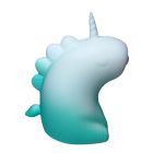 Стимулятор клітора з пульсацією UNIVIBE Єдиноріг, 5 режимів, градієнт біло-зелений вид 7