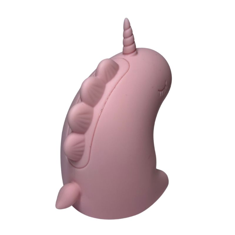 Стимулятор клитора с пульсацией UNIVIBE Единорог, 5 режимов, розовый вид 7