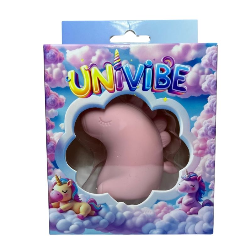 Стимулятор клитора с пульсацией UNIVIBE Единорог, 5 режимов, розовый вид 12