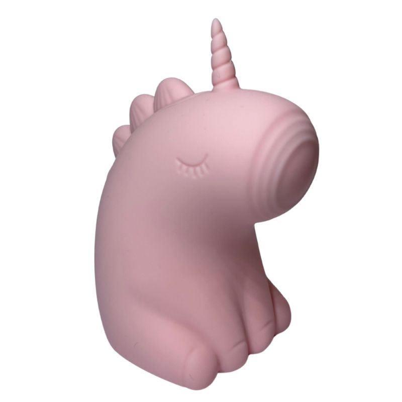 Стимулятор клитора с пульсацией UNIVIBE Единорог, 5 режимов, розовый вид 2