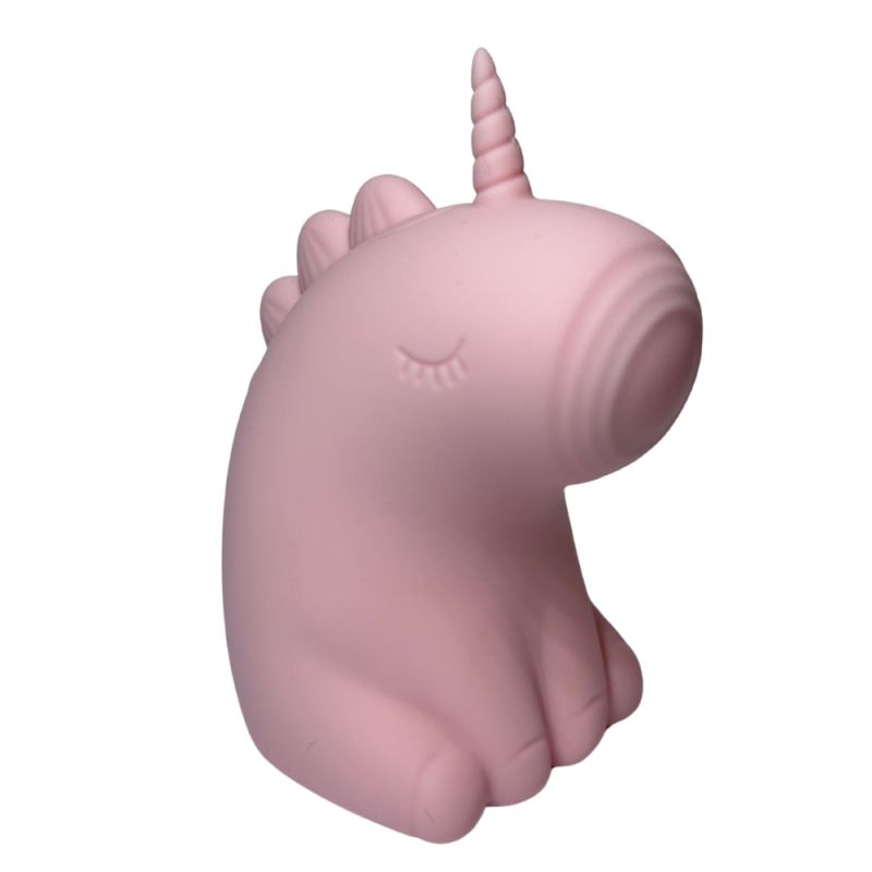 Стимулятор клітора з пульсацією UNIVIBE Єдиноріг, 5 режимів, рожевий вид 9