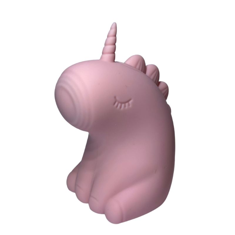 Стимулятор клітора з пульсацією UNIVIBE Єдиноріг, 5 режимів, рожевий вид 3