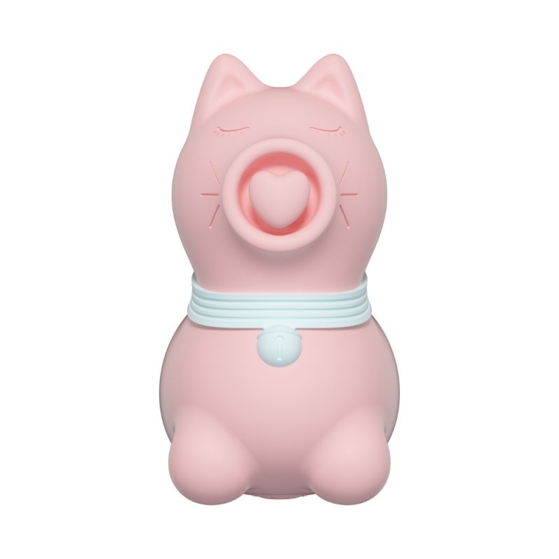 Стимулятор клітора з пульсацією UNIVIBE Котик, 5 режимів, рожевий вид 3