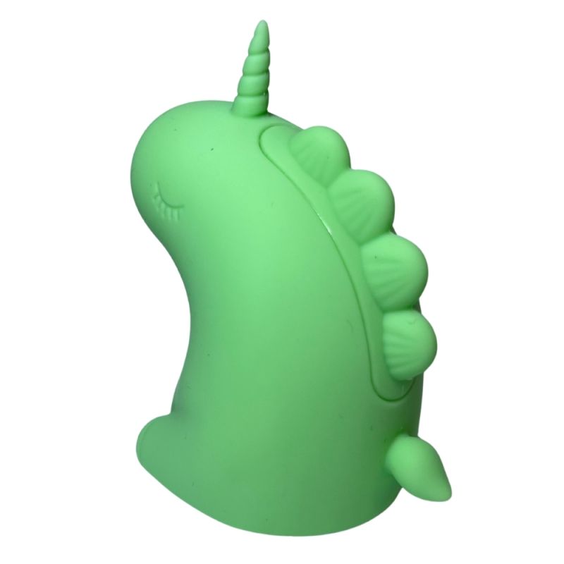 Стимулятор клитора с язычком UNIVIBE Единорог, 10 режимов, зеленый вид 5