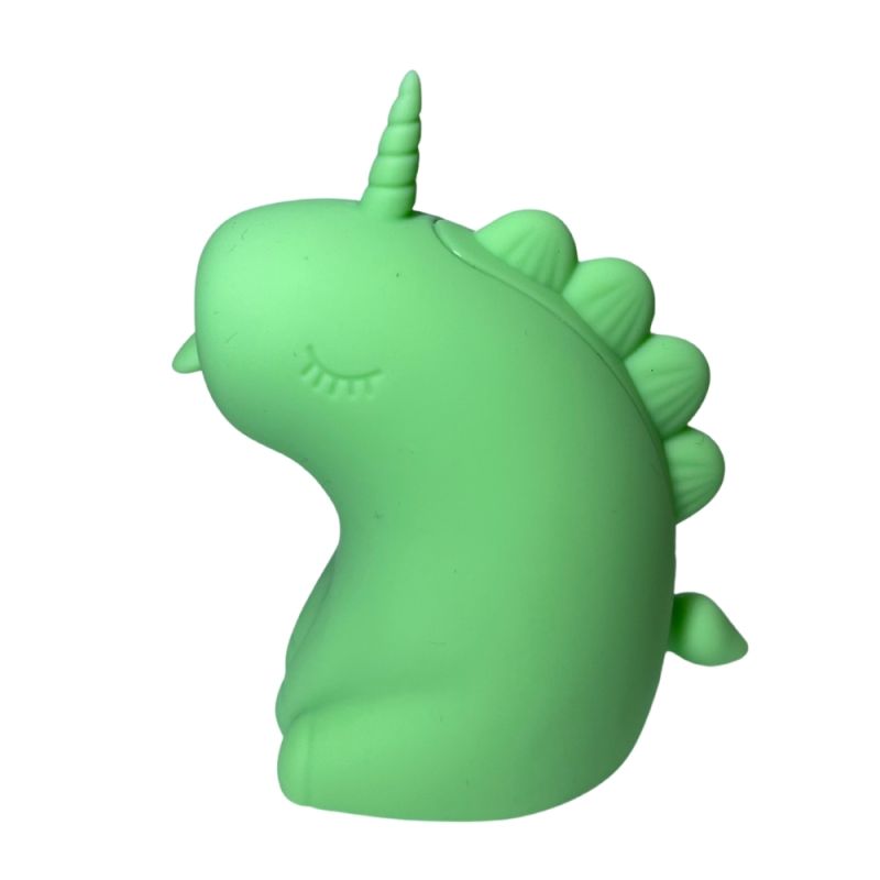 Стимулятор клітора з язичком UNIVIBE Єдиноріг, 10 режимів, зелений вид 4