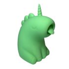 Стимулятор клитора с язычком UNIVIBE Единорог, 10 режимов, зеленый вид 9