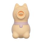 Стимулятор клитора с язычком UNIVIBE Котик, 10 режимов, жёлтый вид 3