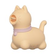 Стимулятор клітора з язичком UNIVIBE Котик, 10 режимів, жовтий