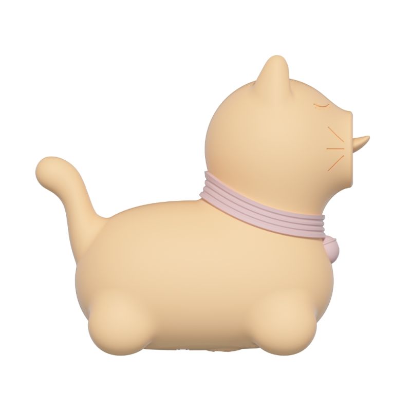 Стимулятор клітора з язичком UNIVIBE Котик, 10 режимів, жовтий вид 8