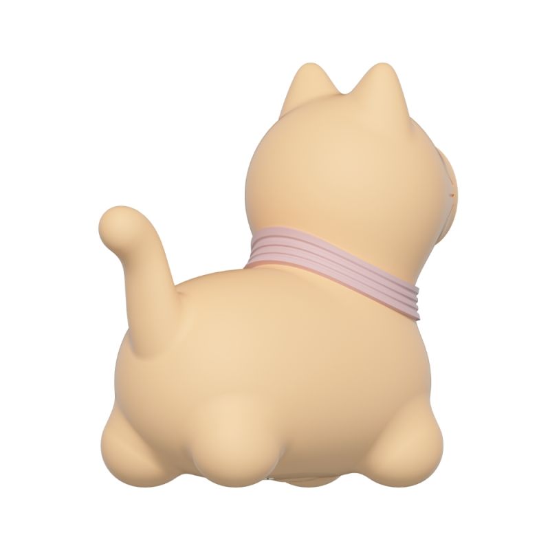 Стимулятор клітора з язичком UNIVIBE Котик, 10 режимів, жовтий вид 10