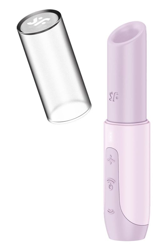 Стимулятор хвилевої клітора Satisfyer Secret Kiss у формі помади, рожевий вид 2