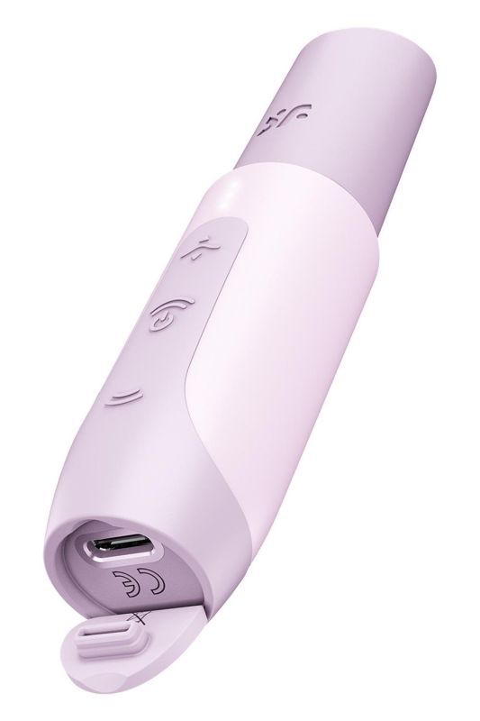 Стимулятор хвилевої клітора Satisfyer Secret Kiss у формі помади, рожевий вид 6