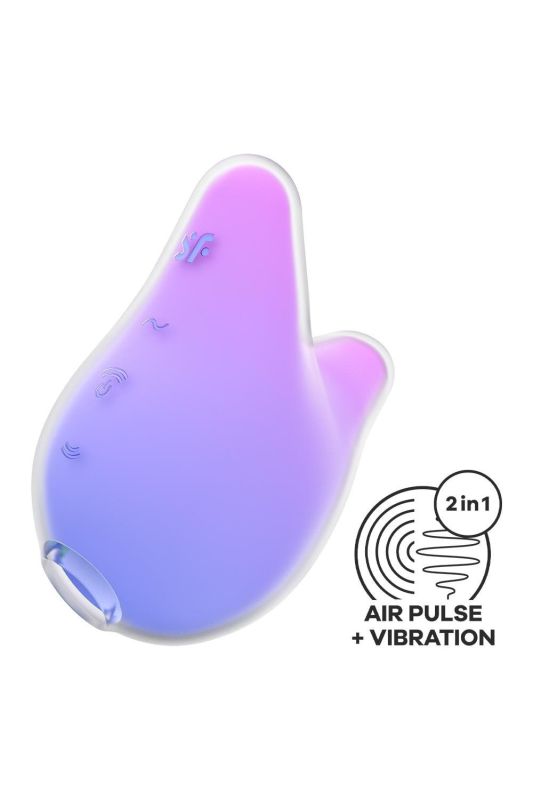 Стимулятор з повітряним імпульсом + вібрація Satisfyer Mermaid Vibes бузково-рожевий вид 4